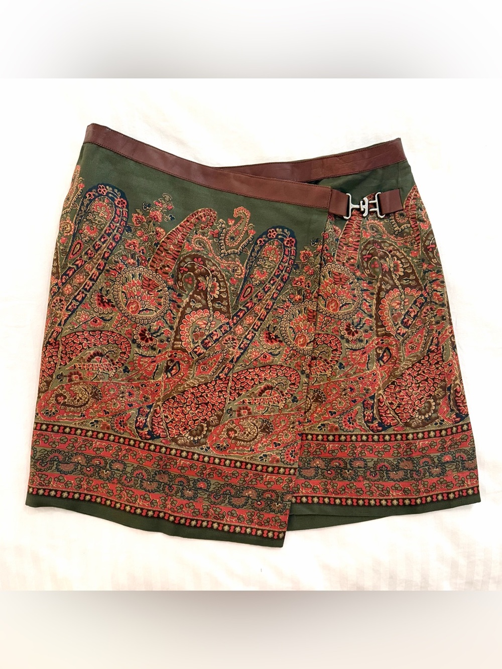 Ralph Lauren Paisley Wrap Skirt
